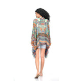Botanical Mist Kimono - Dusty Blue