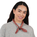 Give Love Paisley Embroidered Bandana - Terracotta