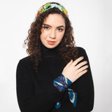 Fruit Embroidered Headband - Green