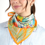 Tropical Parrot Bandana - Orange Pearl
