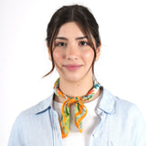 Tropical Parrot Bandana - Orange Pearl