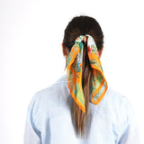 Tropical Parrot Bandana - Orange Pearl