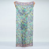 Fern Wool Twill Scarf - Blue Green