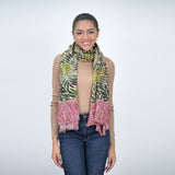 Fern Wool Twill Scarf - Moss Green
