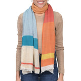 Boundless Colorblock Scarf - Orange