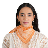 Botanical Blossom Bandana - Orange