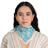 Botanical Blossom Bandana - Sky