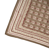Floral Collage Cotton Bandana – Dark Tan