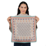 Namaste Bloom Embroidered Bandana - Beige