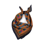 Heritage Bloom Embroidered Bandana - Mustard Yellow