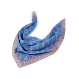 Ornate Pattern Cotton Bandana - Coastal Blue