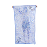 Azure Bloom & Wing Scarf - Navy Blue