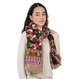 Colorfield Woven Scarf - Caramel Brown