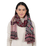 Dustflower Scarf - Brown Red