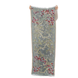 Botanica Embroidered Scarf -  Peacock Blue