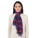 Highland Check Scarf - Magenta
