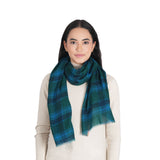 Highland Check Scarf - Teal