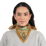 High Noon Floral Bandana - Bronze Mist