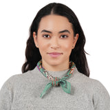 High Noon Floral Bandana - Granite Green