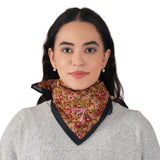 Anne Embroidered Dragonfly Bandana - Honey Mustard