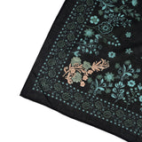 Rodeo Lassie Embroidered Bandana - Black