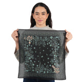 Rodeo Lassie Embroidered Bandana - Black