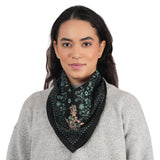 Rodeo Lassie Embroidered Bandana - Black