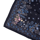 Rodeo Lassie Embroidered Bandana - Navy