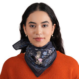 Rodeo Lassie Embroidered Bandana - Navy