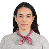 Paisley Patch Embroidered Bandana - Rose Pink