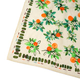 Citrus Blossom Garden Bandana - Cream