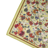 Vineyard Bloom Embroidered Bandana - Moss Green