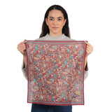 Vineyard Bloom Embroidered Bandana - Terracotta