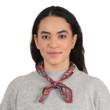Vineyard Bloom Embroidered Bandana - Terracotta