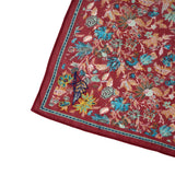 Vineyard Bloom Embroidered Bandana - Terracotta