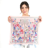 Palm Serenade Bandana - Dusty Pink