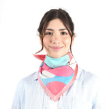 Prism Flower Bandana - Red