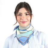 Prism Flower Bandana - Blue