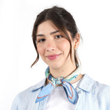 Prism Flower Bandana - Blue