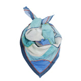 Prism Flower Bandana - Blue