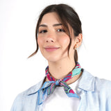 Sunburst Geometry Bandana - Blue