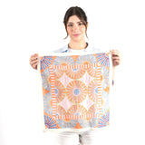 Sunburst Geometry Bandana - Orange