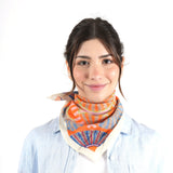 Sunburst Geometry Bandana - Orange