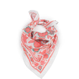 Blooming Peonies Bandana - Red