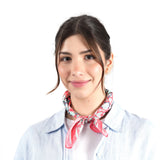 Blooming Peonies Bandana - Rouge Red