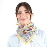 Blooming Peonies Bandana - Sunlight