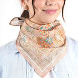 Blossom Reverie Bandana - Rust