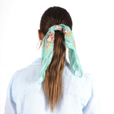 Blossom Reverie Bandana - Teal