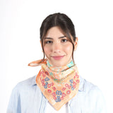 Garden Veil Bandana - Creamy Orange