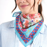 Bloom with Grace and Love Bandana - Sky Blue